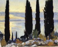 Sargent, John Singer - Cypress Trees at San Vigilio